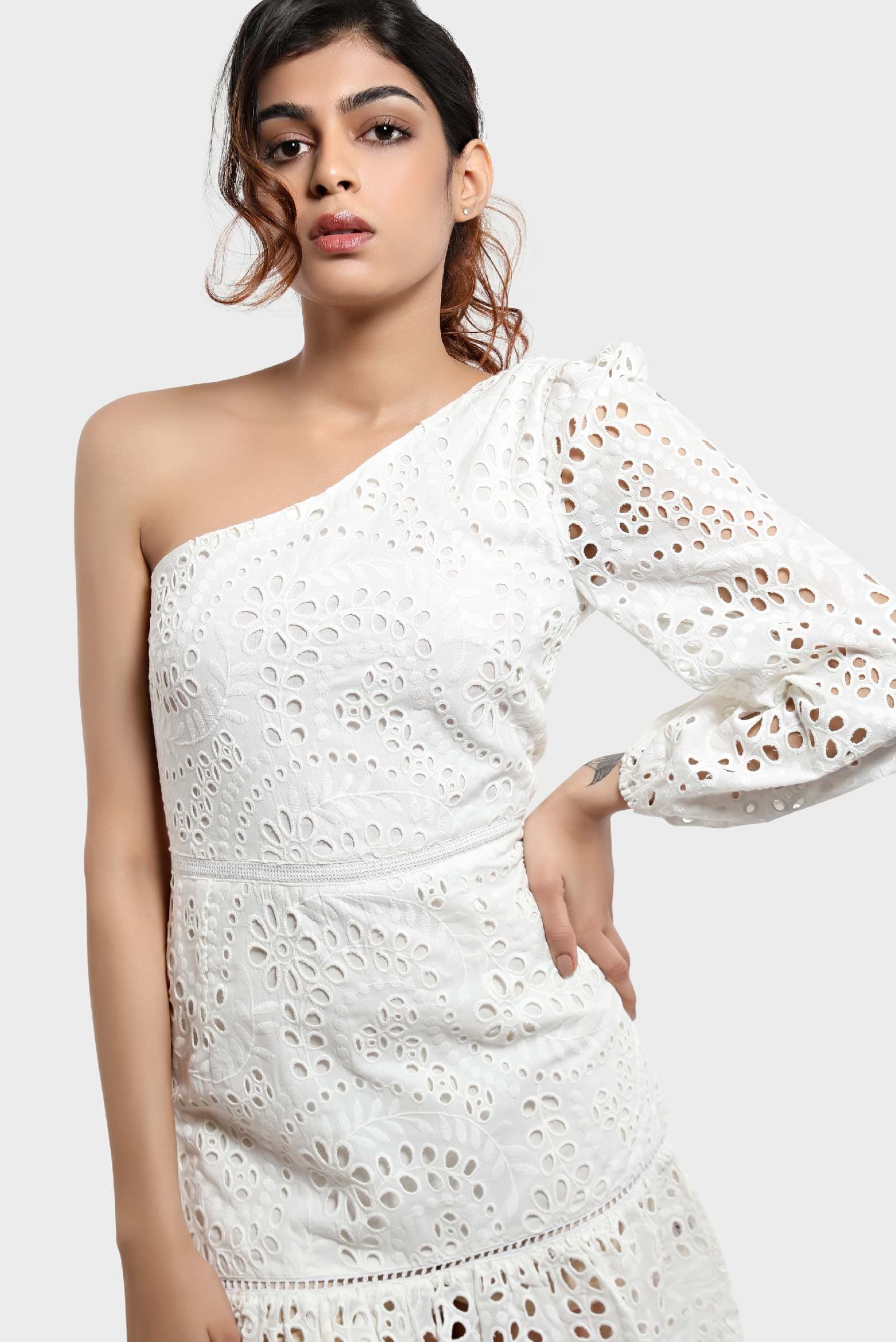 Tassel Top With Embroidery And Tie Detail