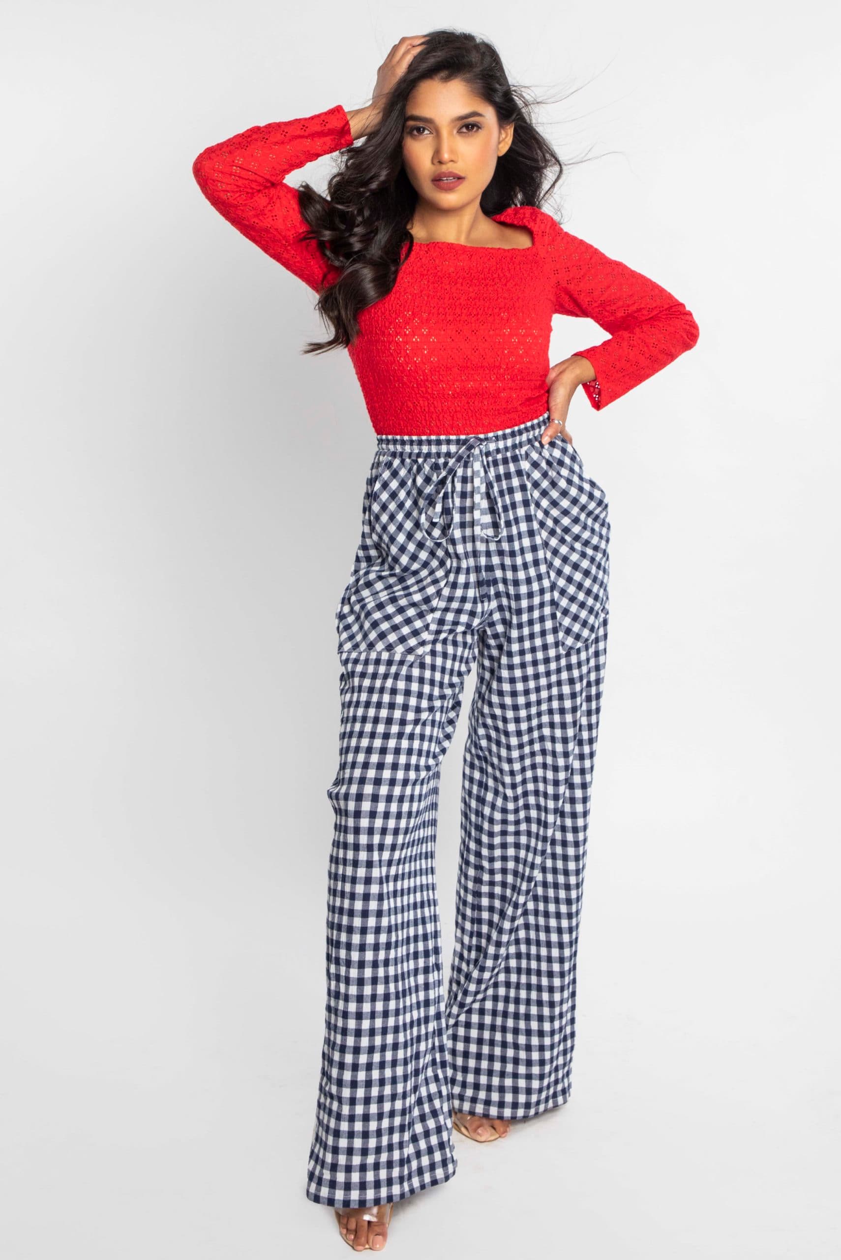 Broderie Smocked Top