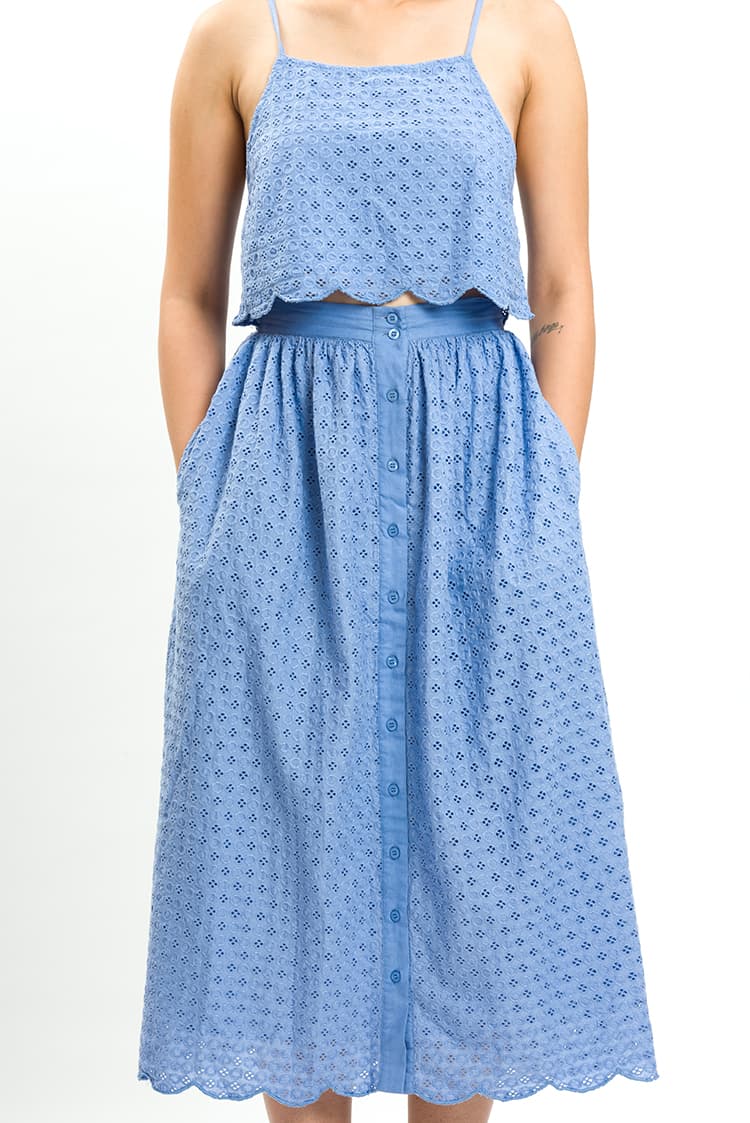 Broderie Cami Top