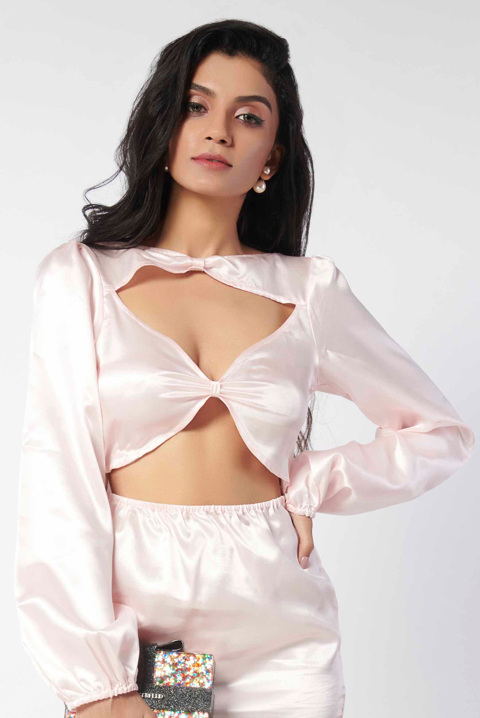Satin Cut Out Dress