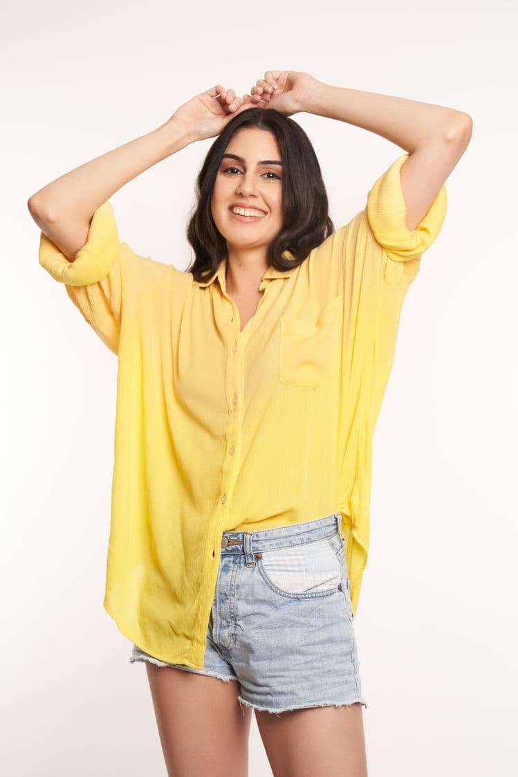 Tiedye Lemon Cheesecloth Shirt